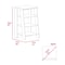 Tuhome St. Clair Linen Cabinet, Two Interior Shelves, Two Open Shelves, Single Door, Light Oak/White MDB7126 - alternate 3
